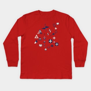 Origami (折り紙) Kids Long Sleeve T-Shirt